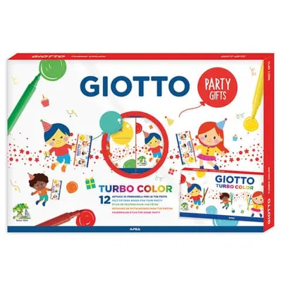 Immagine prodotto di Astuccio con punta in fibra Turbo Color Party Set GIOTTO F314000 12x6 astucci