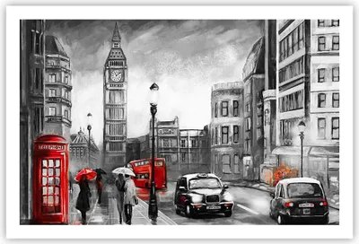Produktbild von Poster - Poster ohne Rahmen - London Bus - 91,5x61 cm - Wand Bild - Wanddeko - Wandbilder - Kunstposter - Wandposter - Bilder - Kunstdruck - Wanddekoration - Wandbild - P2XAA91x61-3939