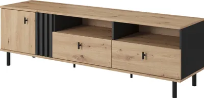 Produktbild von Furniture24 Fernsehschrank Madis Lowboard 165 cm Untreschrank Artisan Eiche