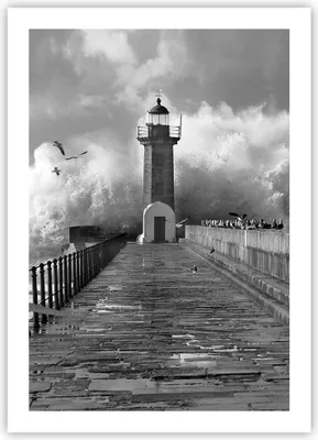 Produktbild von Poster - Poster ohne Rahmen - Laterne Meer Portugal - 50x70 cm - Wand Bild - Wanddeko - Wandbilder - Kunstposter - Wandposter - Bilder - Kunstdruck - Wanddekoration - Wandbild - P2XPA50x70-4913