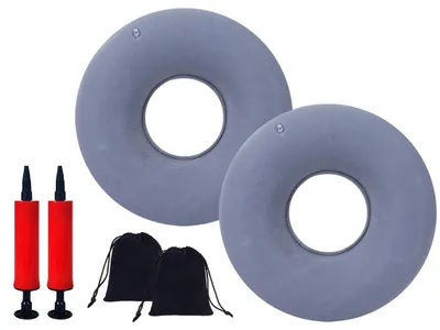 Obrázek produktu pro Omgoods – Sada dvou polštářů pro zmírnění bolesti hemoroidů, ergonomický polštář ve tvaru donutu