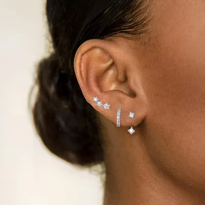 Produktbild von Ohrringe 3-er Set, Schlicht, Geschenkidee, Accessoire, Schmuck Damen, J0615 Typ 2