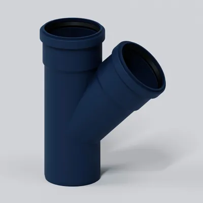 Imagen del producto de Poloplast POLO-KAL NG, codo, DN 90/90/45, 1 unidad.