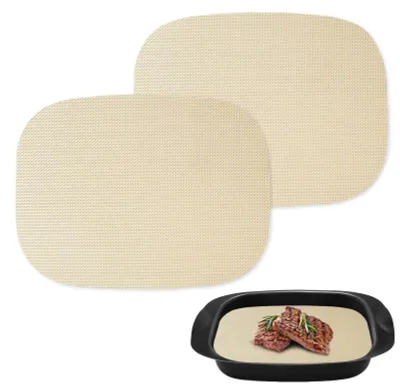 Image de Plaques de cuisson réutilisables, 28,5 x 21,5 cm, pour Thermomix TM7 Varoma, papier de cuisson réutilisable, lavable au lave-vaisselle, accessoires pour TM7 Varoma