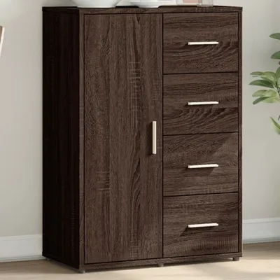 Produktbild von Design Sideboard Braun Eichen-Optik 60x31x84 cm Holzwerkstoff, Kommoden 2024 Neu