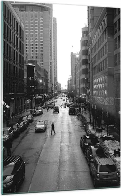 Produktbild von Bilder auf glas - Einteilig - Stadt Straße Haus - 70x100cm - Glasbilder - Wandbilder - Bilder - zum Aufhängen bereit - Wanddekoration aus Glas - Glas Bilder - Wandbild auf Glas - GPA70x100-3688