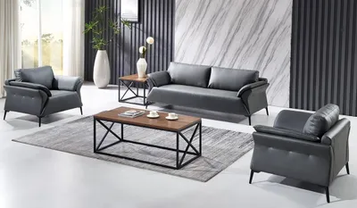 Produktbild von Sofa Couch Polster Garnitur Sitz Sofas Couchen 3+1+1 Sitzer Büro Einrichtung Neu