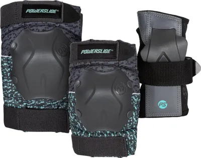 Zdjęcie produktu dla Zestaw ochronny Powerslide Standard Black/Teal