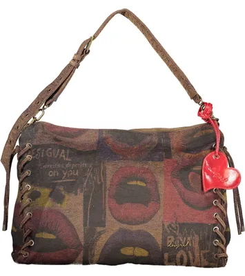 Produktbild von Braune Damen-Tasche mit Kontrasten - Verstellbar & Praktisch