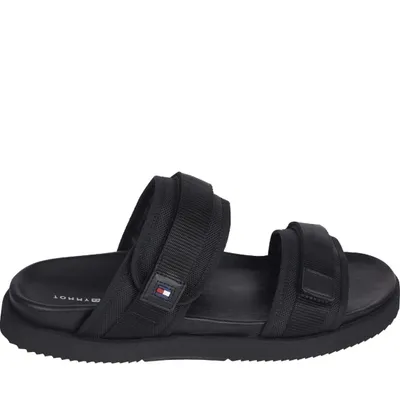 Zdjęcie produktu dla Klasyczne sandały męskie Tommy Hilfiger FM0FM04118 BDS Kolor: Czarny Rozmiar: 41