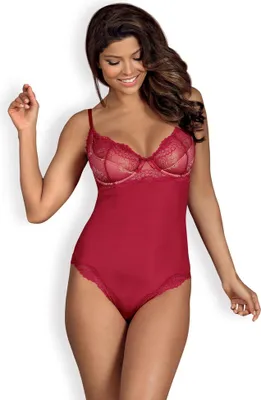 Zdjęcie produktu dla Obsessive Body Rosalyne S/M czerwone, koronka, regulowane ramiączka