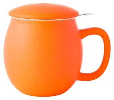 Productafbeelding van Keramische Theekop met Filter en Deksel 355ml