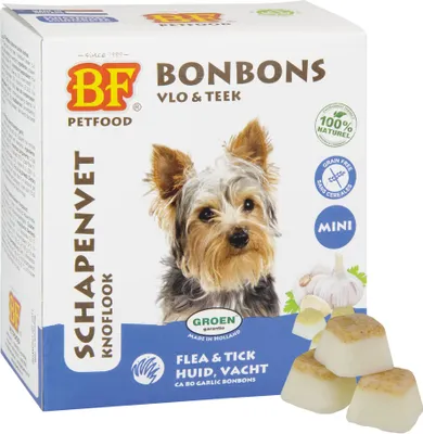 Produktbild von Bf Petfood Schapenvet Mini Bonbons Knoflook