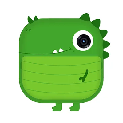 Imagen del producto de Cámara de impresión instantánea para niños, con funciones de vídeo, ideal para fomentar la creatividad. Color: verde