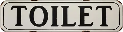 Produktbild von Moritz Blechschild 70 x 19 cm WC Toilet Klo Hinweisschild Deko Metallschild Retro Vintage Retro Sprüche lustig