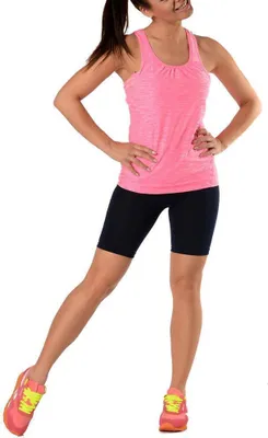 Produktbild von Damen Sport Fitness Leggings Slim; Schwarz 1/2 L
