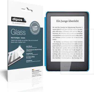 Produktbild von 2x Schutzfolie für Amazon Kindle Kids Edition (2019) - Anti-Shock 9H Folie dipos Glass Kunststoffglas