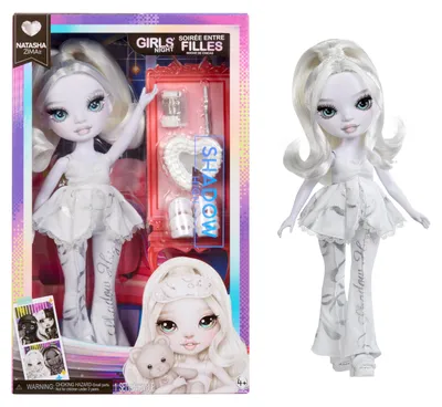 Produktbild von Rainbow High Shadow High Fashion Doll Girls' Night - Natasha (white hair), Modepuppe, Weiblich, 4 Jahr(e), Junge/Mädchen, 260 mm, Weiß