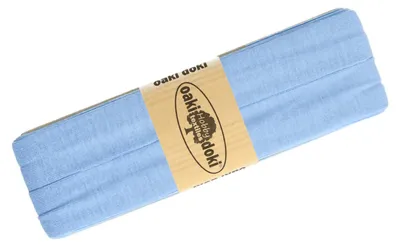 3m Oaki Doki Tricot de Luxe Jersey-Schrägband Einfassband elastisch hellblau