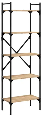 Obrázok produktu pre vidaXL Regál 5 priehradiek Sonoma dub 56x31,5x174 cm odvodený výrobok z dreva