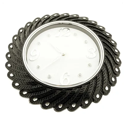 Produktbild von Almina Wanduhr Uhr Wohnzimmer modernes Design Quartz Silber
