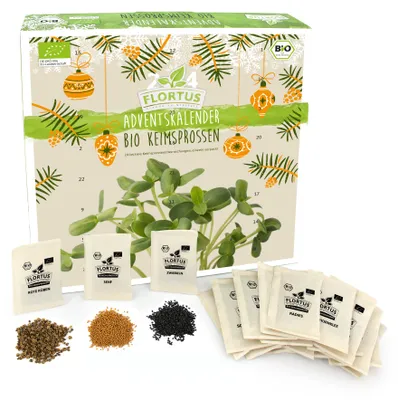 Produktbild von BIO Keimsprossen Adventskalender | Adventskalender von FLORTUS