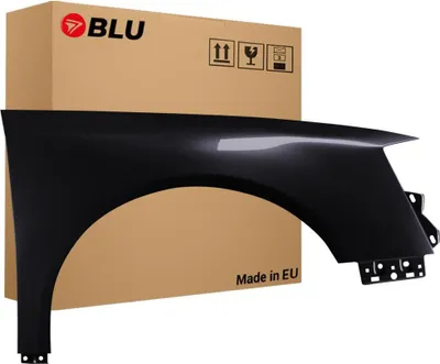 Immagine prodotto di BLU Parafango compatibile con VW Volkswagen Passat B6 LC9X Destra Schwarz TiefSchwarz | 2005-2010 | Anteriore | Verniciato | Pronto per il montaggio | Zincato