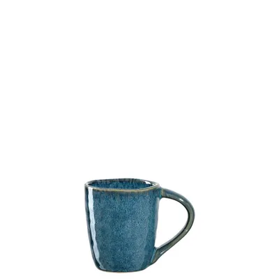 Produktbild von Leonardo Matera Espressotassen 4er Set, Mokka-Becher aus Steingut, spülmaschinengeeignete Espresso-Gläser, Keramik-Tassen, blau, 90 ml, 018596