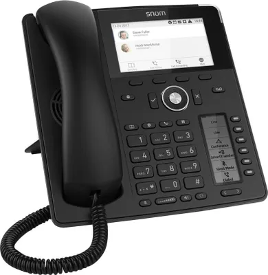 Produktbild von Snom D785N, IP-Telefon, Schwarz, Kabelgebundenes Mobilteil, Im Band, Außerhalb des Bandes, SIP-Info, 12 Zeilen, 10000 Eintragungen