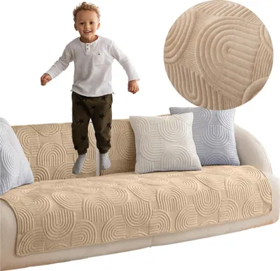 Produktbild von Bezugsmatte für Sofa 90x160 cm, Beige, Reliefmuster