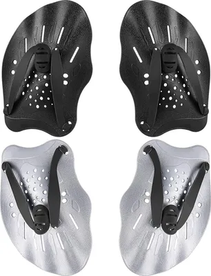 Produktbild von 2 Paar Handpaddel zum Schwimmen, Schwimmtraining Paddel, Schwimmpaddel mit verstellbaren Riemen, Krafttrainingshilfe, Pool-Übungsgeräte für Erwachsene, Kinder, Unisex