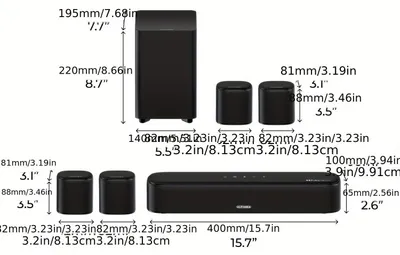 Produktbild von Soundbar – Heimkino-Soundsystem – TV-Soundbar – Surround-Lautsprecher – Atmos-Anlage