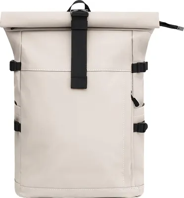 Produktbild von Cityrucksack RollTop Rucksack Freizeitrucksack Herren Damen Wasserabweisend (9058) BEIGE