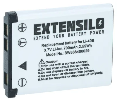 Produktbild von EXTENSILO Akku Ersatz für Pentax D-Li108, D-Li63 für Kamera (700 mAh, 3,7 V, Li-Ion)