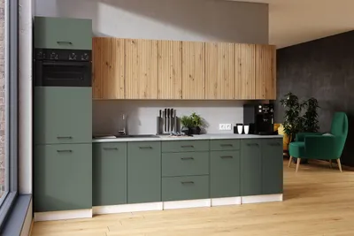 Obrázek produktu pro Kuchyňská linka PALINI 300cm Olive + dub artisan