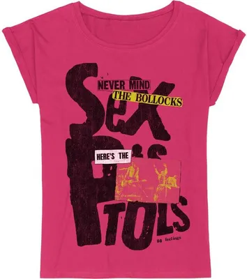 Produktbild von Pistols T-Shirt Damen Never mind the bollocks pink M