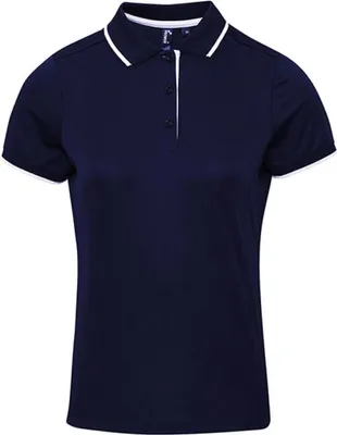 Immagine prodotto di Premier Workwear PR619 | Polo Coolchecker a contrasto da donna - Colore: Navy/Bianco - Taglia: S