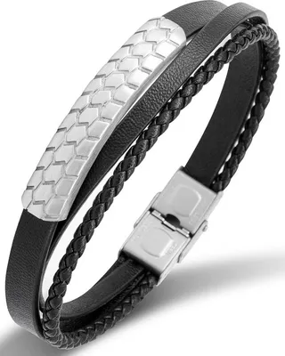 Image de Bracelet homme Pierre Ricaud Noir