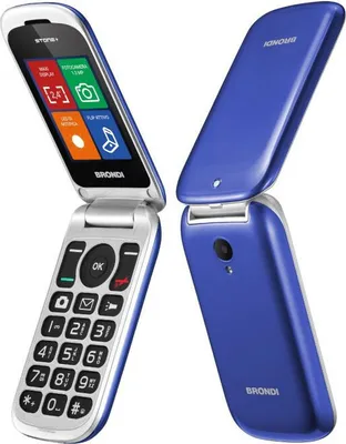 Immagine prodotto di Brondi Stone+ Cellulare Basico a Conchiglia Doppia SIM Blu 2.4" Fotocamera 1.3MP