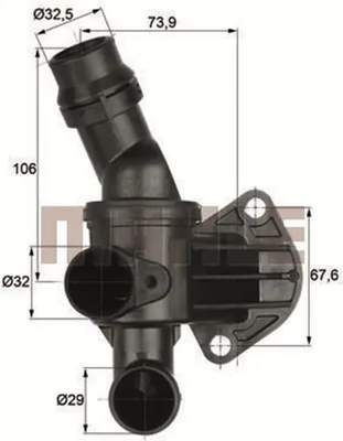 Produktbild von Mahle Thermostat für Audi Seat Skoda VW