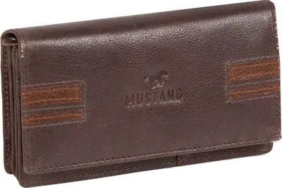 Immagine prodotto di MUSTANG Pelle portafoglio Asti Leather Wallet Side Opening Dark Brown marrone
