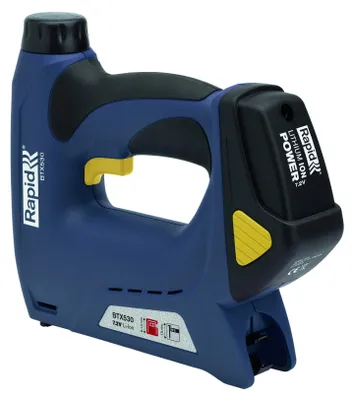 Produktbild von Rapid BTX530, Nagel-/Klammerpistol, Schwarz, Blau, Gelb, Metall, Kunststoff, 6 mm, 1,4 cm, 1,5 cm