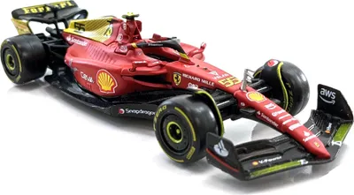 Produktbild von Bburago 18-36832 - Modellauto - Ferrari F1-75 Sainz #55 Monza-Ausführung (Maßstab 1:43)