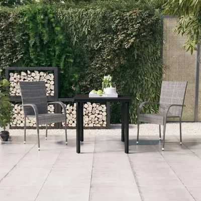 Produktbild von Esszimmer-Set für den Garten – Gartenmöbel-Set – Outdoor-Esstisch – Balkonmöbel – Terrassenmöbel – 3-teilig