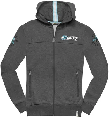 Immagine prodotto di FC-Moto Effortless felpa con cappuccio con zip da donna, grigio/blu, S