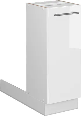 Produktbild von Kücheninsel Vicco Fame-Line Weiß Hochglanz 30 cm ohne Arbeitsplatte, Model 38546