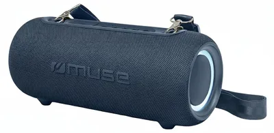 Produktbild von Muse, Bluetooth Lautsprecher 30W IPX5 3600mAh mit Lichteffekten und Gurt, Blau