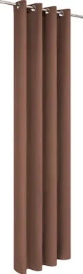 Produktbild von Matte Vorhänge 145x250 cm Durchführungen Gardine - Braun