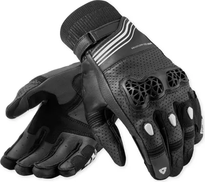 Produktbild von Revit Positron perforierte Motorradhandschuhe, schwarz/weiß, M