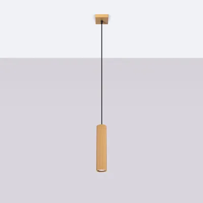 Zdjęcie produktu dla Lampa wisząca KARBON złoto-czarna 1xGU10x10W aluminium wym:118x8x8cm IP20 Sollux Lighting